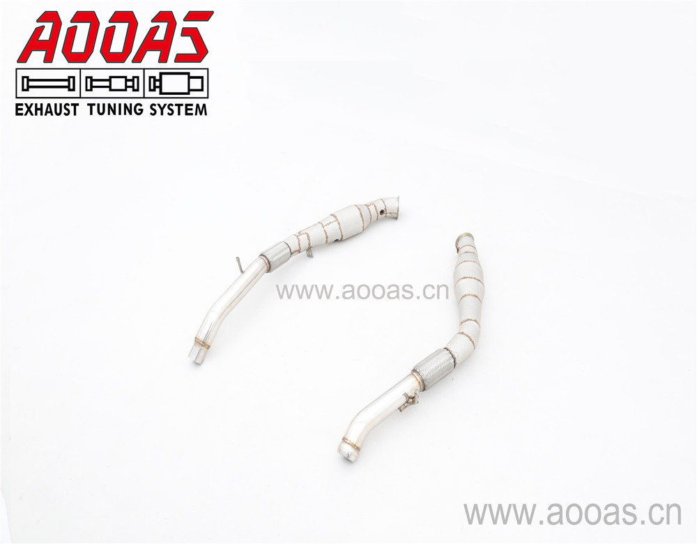 Mercedes GLE gls Cat Downpipe With Heat Shield 